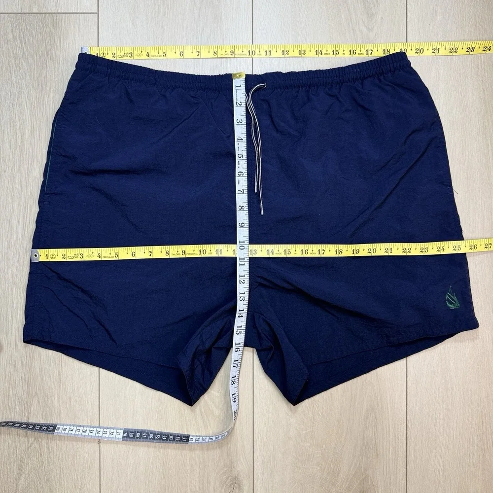 VTG Nautica Swim Trunks Mens‎ XL Blue Nylon Mesh Lined 90s Beach Surf Shorts